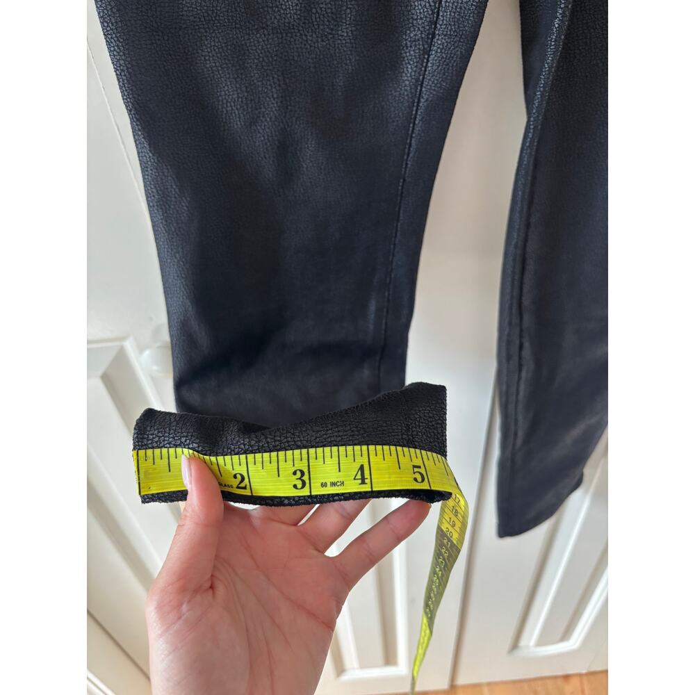 Chico's Black Faux Leather Skinny Pants Size 0R - Picture 6 of 8